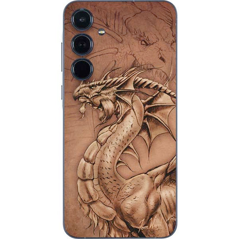 Dragon Parchment by Tom Wood Galaxy A35 5G Skin