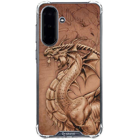 Dragon Parchment by Tom Wood Galaxy A36 5G Clear Case
