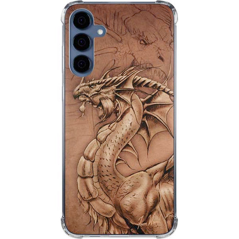 Dragon Parchment by Tom Wood Galaxy A55 5G Clear Case