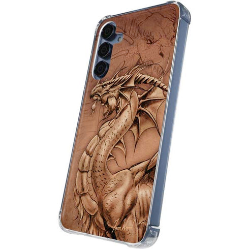 Dragon Parchment by Tom Wood Galaxy A55 5G Clear Case