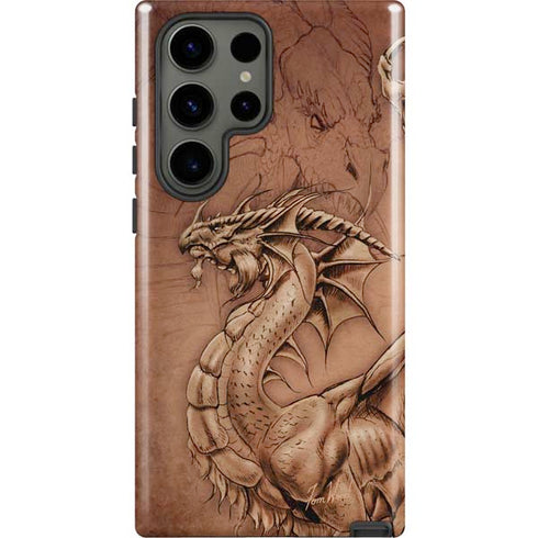 Dragon Parchment by Tom Wood Galaxy S23 Ultra Pro Case