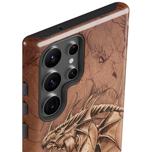 Dragon Parchment by Tom Wood Galaxy S23 Ultra Pro Case