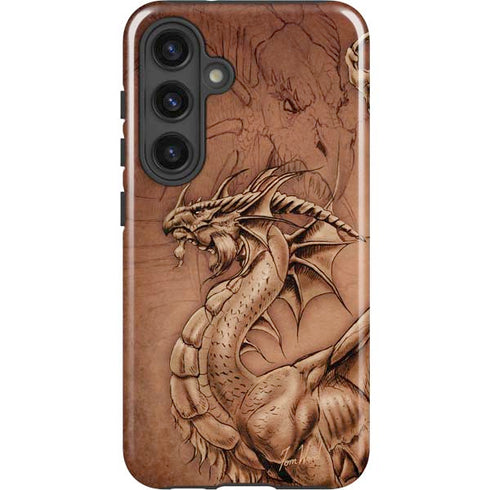 Dragon Parchment by Tom Wood Galaxy S25 Plus Impact Case