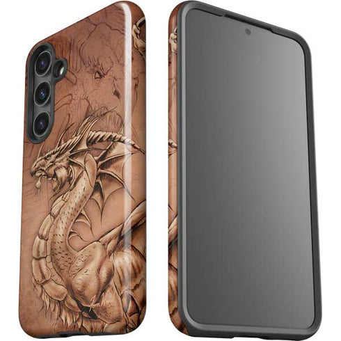 Dragon Parchment by Tom Wood Galaxy S25 Plus Impact Case