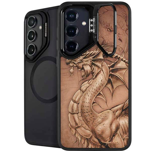Dragon Parchment by Tom Wood Galaxy S24 Plus Kickstand Case