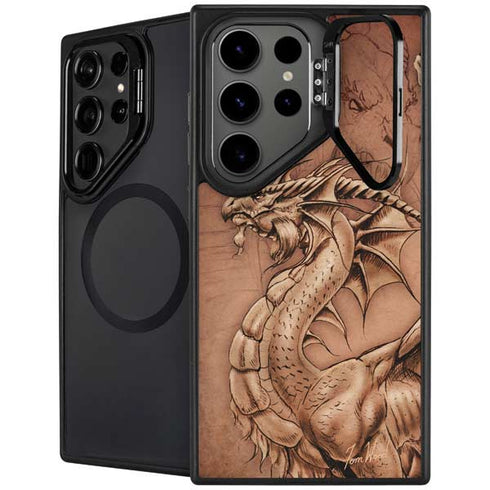 Dragon Parchment by Tom Wood Galaxy S25 Ultra Kickstand Case
