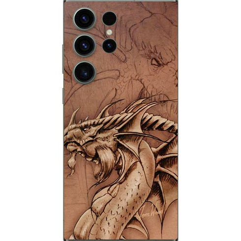 Dragon Parchment by Tom Wood Galaxy S24 Ultra Skin