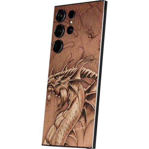 Dragon Parchment by Tom Wood Galaxy S25 Ultra Skin