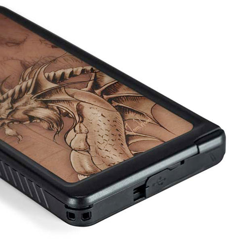 Dragon Parchment by Tom Wood Galaxy S24 Ultra Waterproof Case