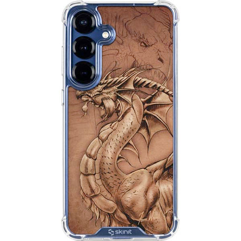 Dragon Parchment by Tom Wood Galaxy S25 Plus Clear Case
