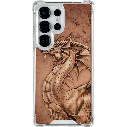 Dragon Parchment by Tom Wood Galaxy S25 Ultra Clear Case