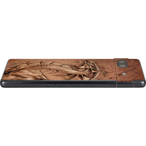 Dragon Parchment by Tom Wood Google Pixel 7a Skin