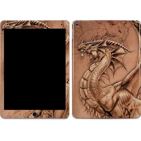 Dragon Parchment by Tom Wood iPad Skins