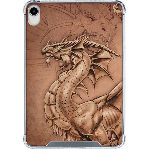 Dragon Parchment by Tom Wood iPad 11th Gen (2025) Clear Case