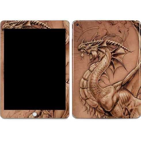 Dragon Parchment by Tom Wood Apple iPad Skin
