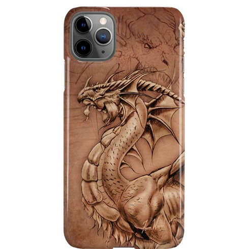 Dragon Parchment by Tom Wood iPhone Cases