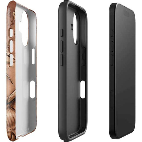 Dragon Parchment by Tom Wood iPhone 16 Plus Impact Case