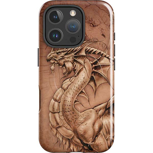 Dragon Parchment by Tom Wood iPhone 16 Pro Max Magsafe Impact Case