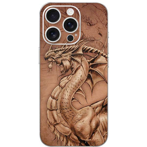 Dragon Parchment by Tom Wood iPhone 16 Pro Skin
