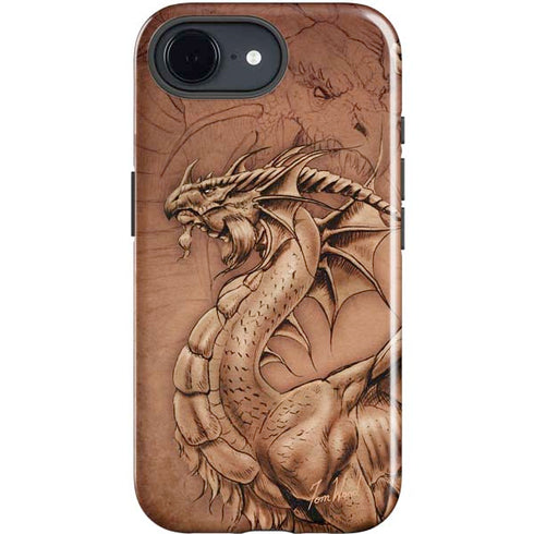 Dragon Parchment by Tom Wood iPhone 16e Impact Case
