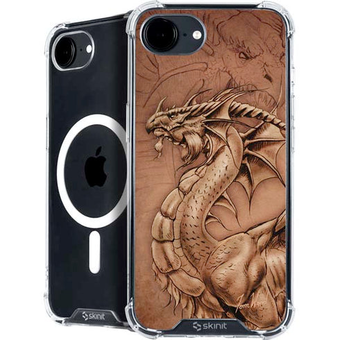 Dragon Parchment by Tom Wood iPhone 16e MagSafe Case