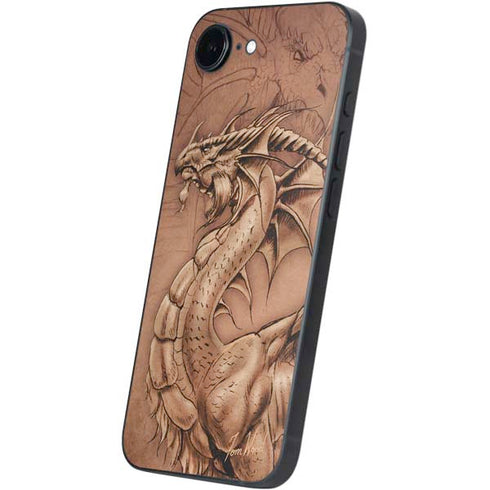 Dragon Parchment by Tom Wood iPhone 16e Skin