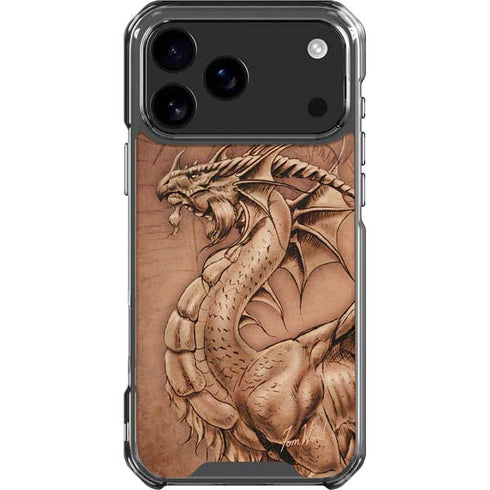 Dragon Parchment by Tom Wood iPhone 18 Pro Max Clear Case