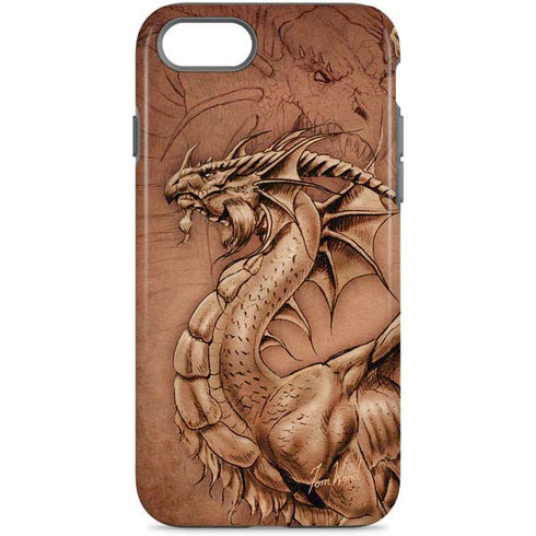 Dragon Parchment by Tom Wood iPhone Cases