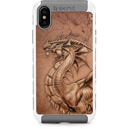 Dragon Parchment by Tom Wood iPhone Cases