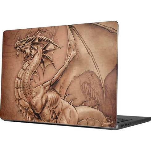 Dragon Parchment by Tom Wood Apple MacBook Pro 14-inch Skin