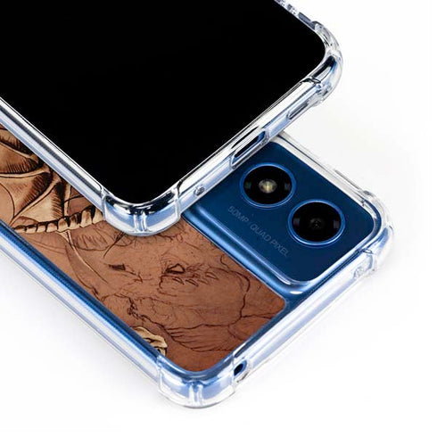 Dragon Parchment by Tom Wood Moto G Play 4G (2024) Clear Case