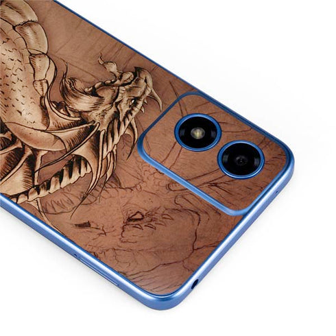 Dragon Parchment by Tom Wood Moto G Play 4G (2024) Skin