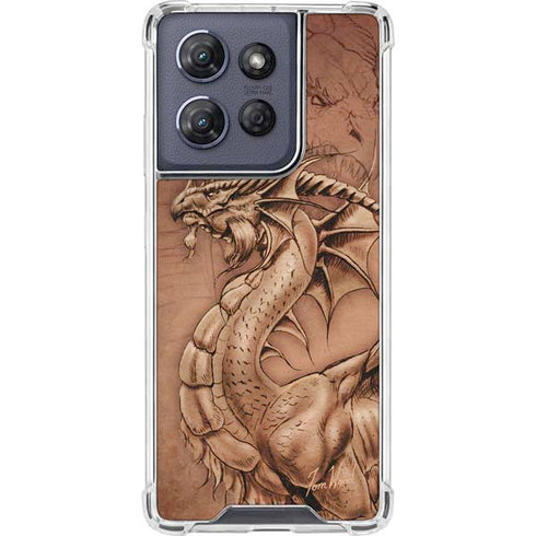 Dragon Parchment by Tom Wood Moto G Power 5G (2025) Clear Case