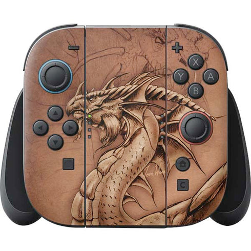 Dragon Parchment by Tom Wood Nintendo Skins