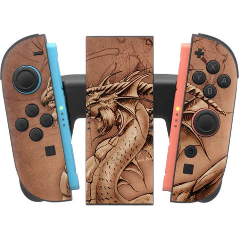 Dragon Parchment by Tom Wood Nintendo Switch 2 (2025) Joy-Con Controller Skin
