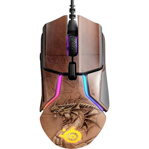 Dragon Parchment by Tom Wood SteelSeries Rival 600 Gaming Mouse Skin