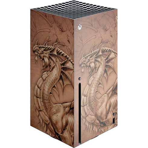 Dragon Parchment by Tom Wood Xbox Series X Skins