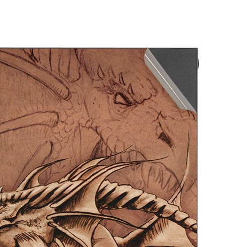 Dragon Parchment by Tom Wood XBox Series X Digital Edition Console Skin