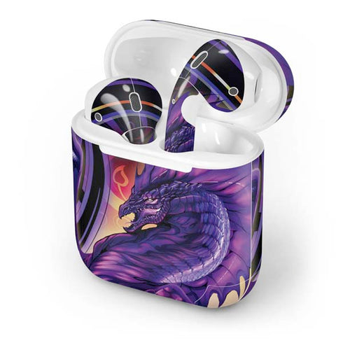 Dragonblade Netherblade Purple by Ruth Thompson Apple AirPods Skin