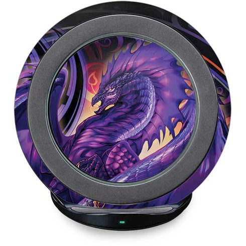 Dragonblade Netherblade Purple by Ruth Thompson Fast Charge Wireless Charging Stand Skin