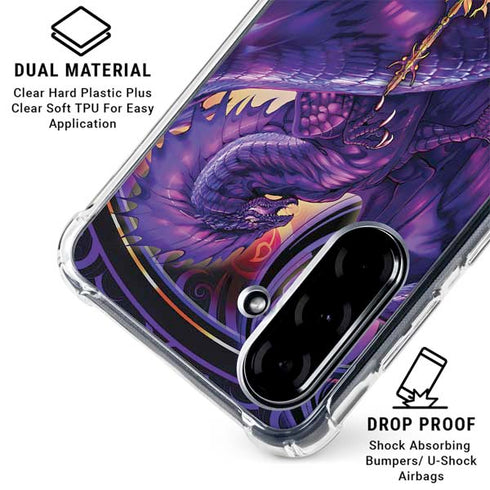 Dragonblade Netherblade Purple by Ruth Thompson Galaxy A36 5G Clear Case