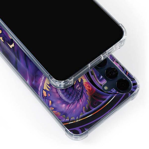 Dragonblade Netherblade Purple by Ruth Thompson Galaxy A55 5G Clear Case