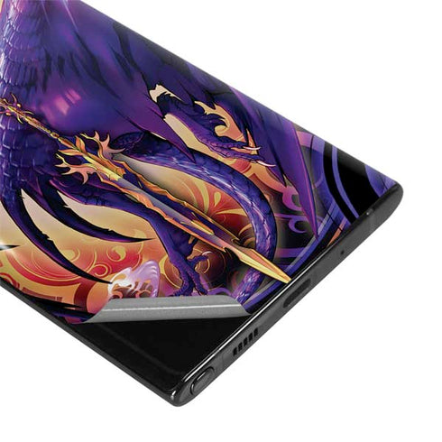 Dragonblade Netherblade Purple by Ruth Thompson Galaxy Note 10 Plus Skin