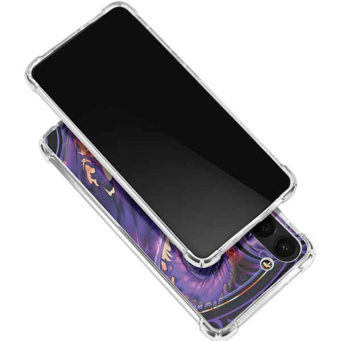Dragonblade Netherblade Purple by Ruth Thompson Galaxy S24 FE Clear Case