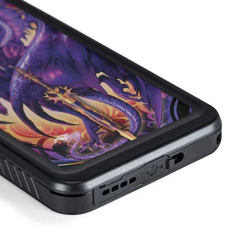 Dragonblade Netherblade Purple by Ruth Thompson Galaxy S24 Plus Waterproof Case