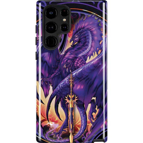 Dragonblade Netherblade Purple by Ruth Thompson Galaxy S25 Ultra Impact Case