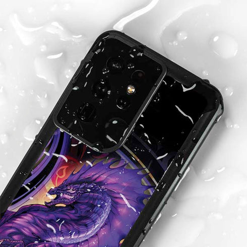 Dragonblade Netherblade Purple by Ruth Thompson Galaxy S24 Ultra Waterproof Case