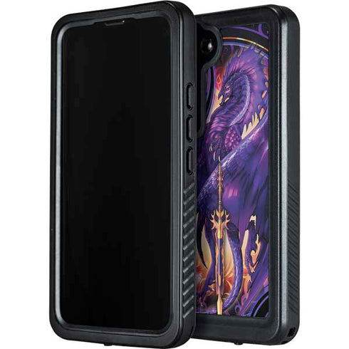 Dragonblade Netherblade Purple by Ruth Thompson Galaxy S24 Waterproof Case