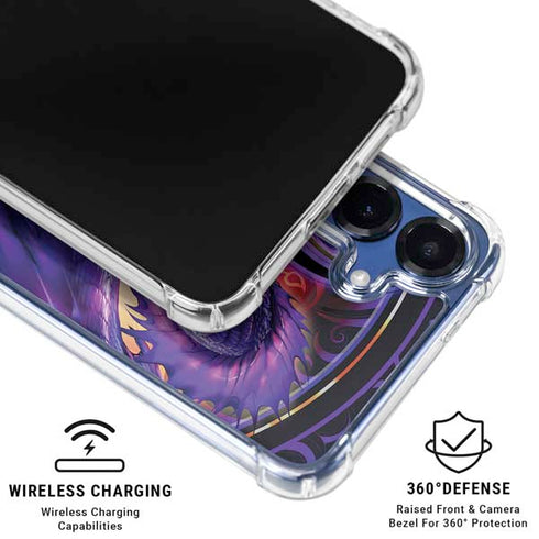 Dragonblade Netherblade Purple by Ruth Thompson Galaxy S25 Plus Clear Case