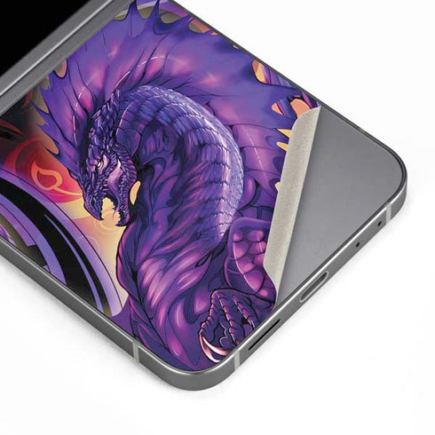 Dragonblade Netherblade Purple by Ruth Thompson Galaxy Z Flip6 Skin